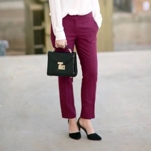 J.Crew Red Wool Slacks